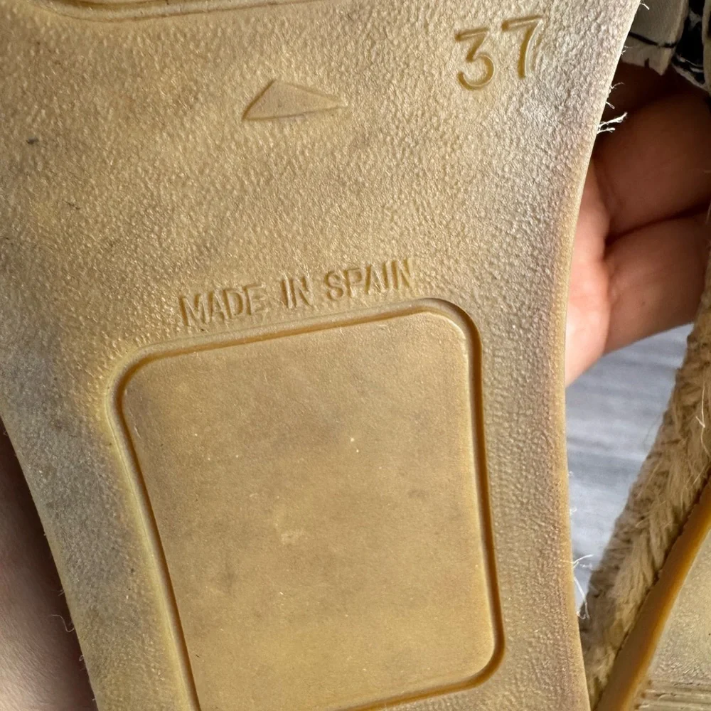 Manebi Espadrille Slides Womens size EU37/US6.5-7 $159 Anthropologie